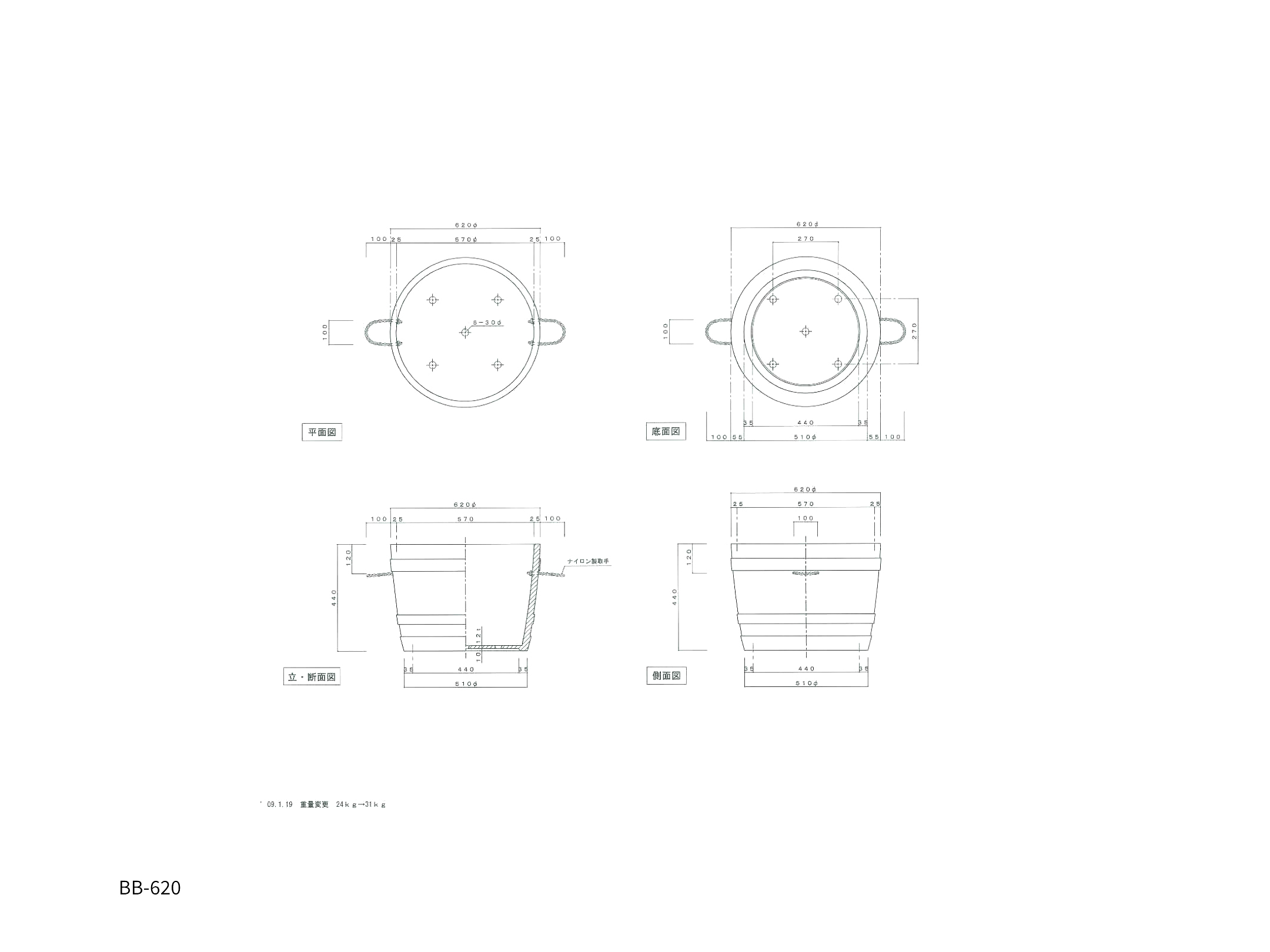 ビヤ樽ポルカ寸法図